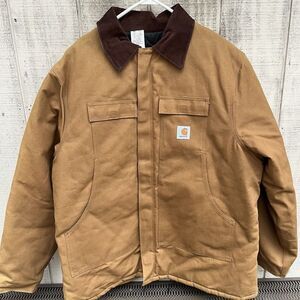 Carhartt Artic Quilt Lined CQ186 Duck Canvas Jacket Coat Mens 44 Work Farm USA